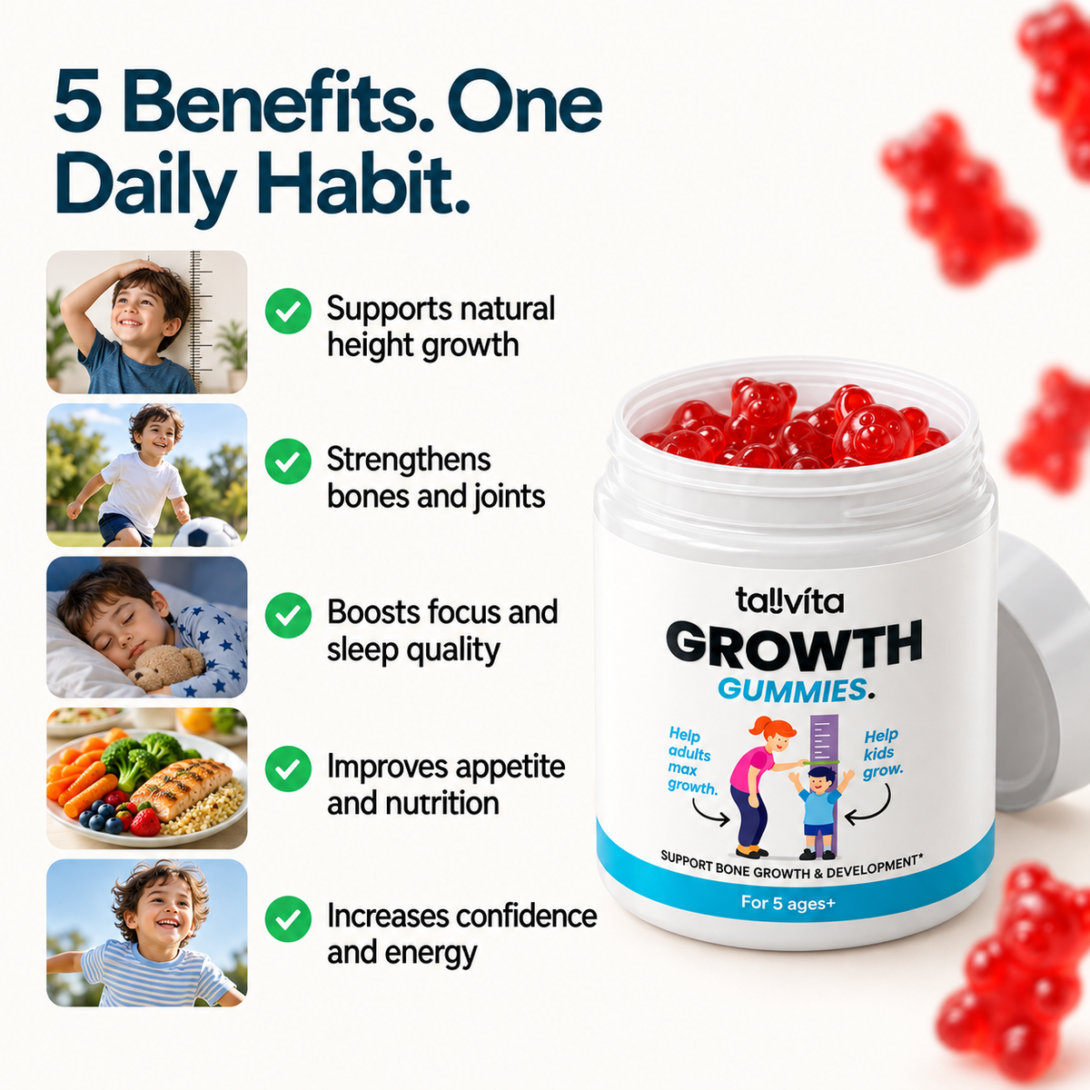 Support Development with Growth Gummies