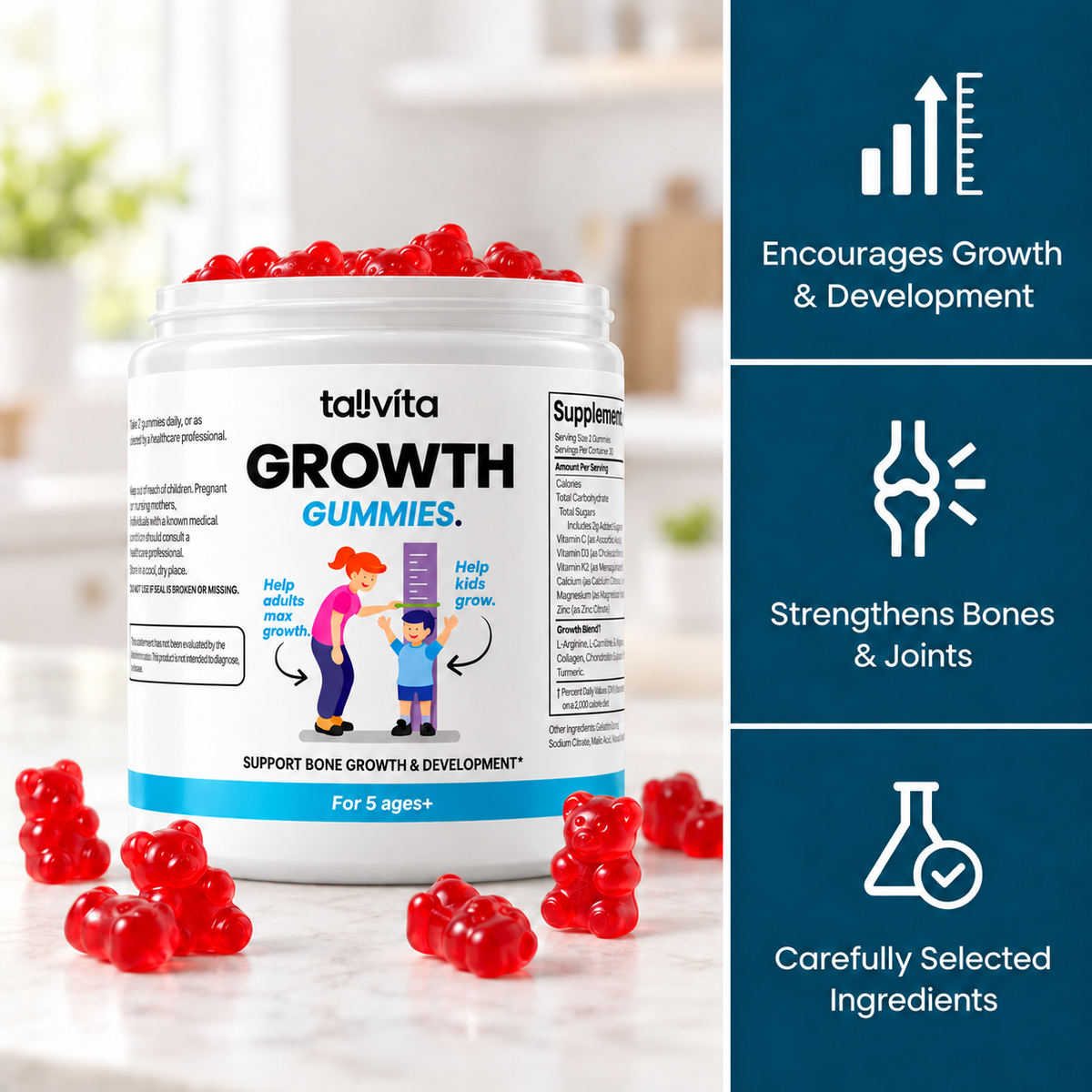 Support Development with Growth Gummies