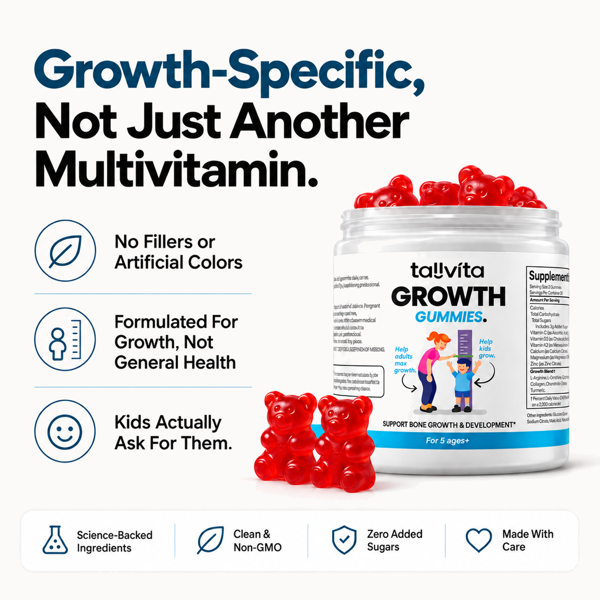 Support Development with Growth Gummies